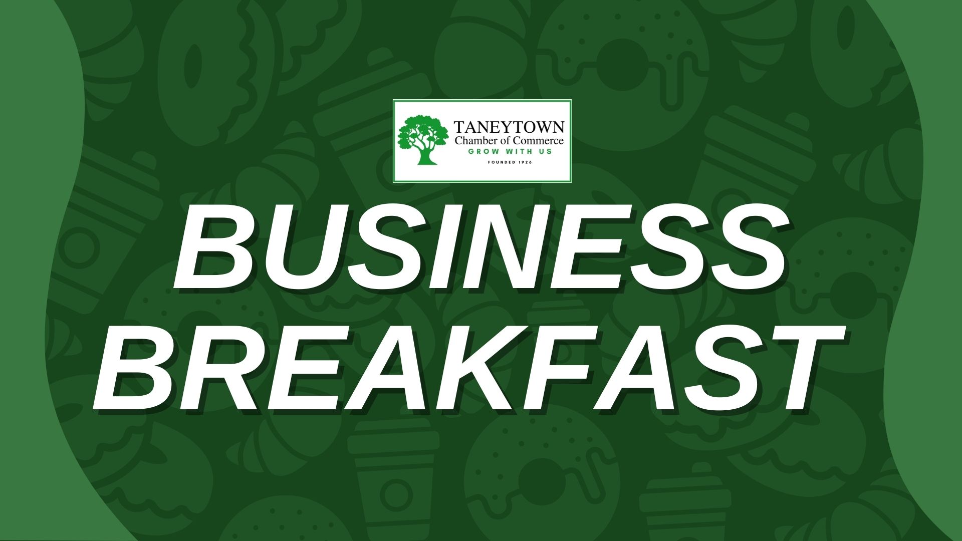 business breakfast graphic